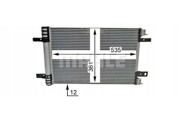 CONDENSER AIR CONDITIONING COOLER AC 886 000P MAHLE Part manufacturer Mahle