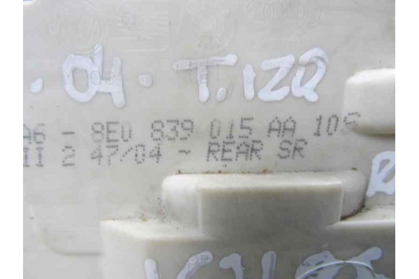 8E0839015AA CERRADURA PUERTA TRASERA IZQUIERDA AUDI A4 AVANT (8E) 2.0 TDI 2005 8E0839015AA 167186 AUDI - 2