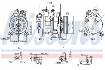 COMPRESSOR AIR CONDITIONING COMPRESSOR 890072 NISSENS Product weight with unit packaging 11 kg