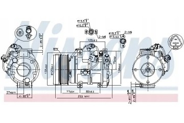 COMPRESSOR AIR CONDITIONING COMPRESSOR 89511 NISSENS Car type passenger cars