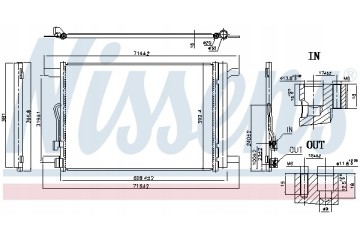 Condenser air conditioning NISSENS 940834 Part manufacturer Nissens