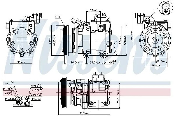 COMPRESSOR AIR CONDITIONING COMPRESSOR 89082 NISSENS Catalog number of substitutes ACAUTO AC 01HA004 ACAUTO AC 03XX05 ACAUTO AC 