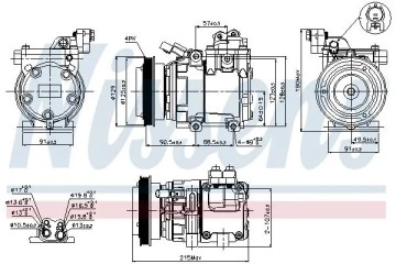 COMPRESSOR AIR CONDITIONING COMPRESSOR 89082 NISSENS Catalog number of substitutes ACAUTO AC 01HA004 ACAUTO AC 03XX05 ACAUTO AC 