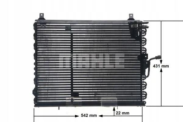 CONDENSER AIR CONDITIONING COOLER AC 150 000S MAHLE Quality of parts according to GVO Q original with factory logo OEM OES
