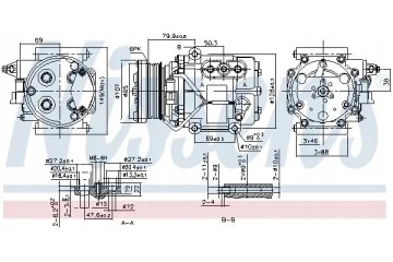 COMPRESSOR AIR CONDITIONING COMPRESSOR 89240 NISSENS Catalog number of substitutes ACAUTO AC 01SC004 ACAUTO AC 02SC01 ACAUTO AC 