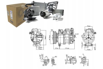 AIR CONDITIONING COMPRESSOR MERCEDES A W176 B SPORTS TOURER W246 W242