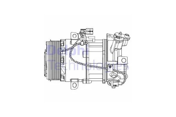 COMPRESSOR AIR CONDITIONING COMPRESSOR CS20550 DELPHI Packaging status original