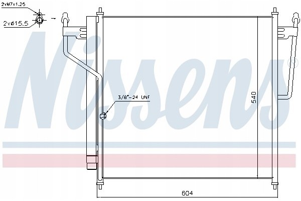 Condenser air conditioning NISSENS 940503 Part manufacturer Nissens