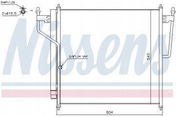 Condenser air conditioning NISSENS 940503 Part manufacturer Nissens