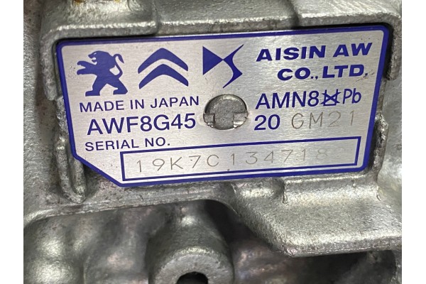 AUTOMATIC TRANSMISSION 8G45 CITROEN PEUGEOT OPEL TOYOTA Car type 4x4 SUV cargo vans passenger cars