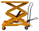 Scissor platform table trolley mobile hydraulic table 150cm 500kg Transmission type not specified