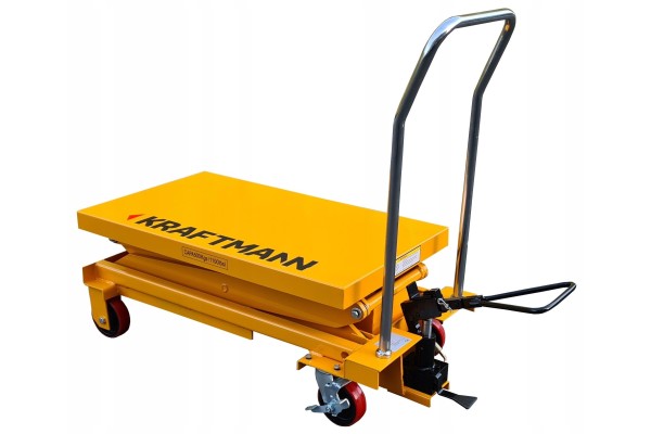Carretilla plataforma tijera móvil hidráulica 150cm 500kg