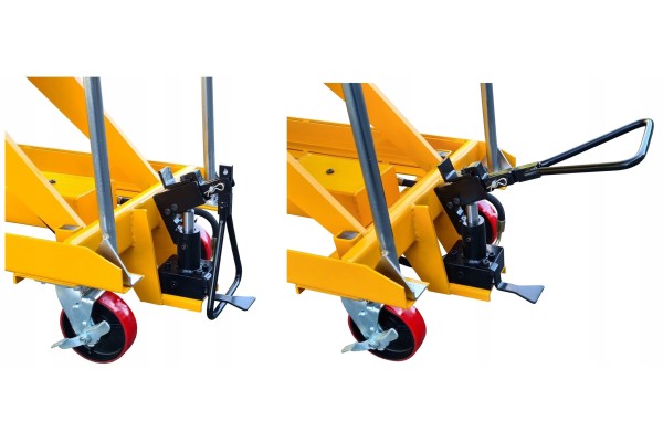 Carretilla plataforma tijera móvil hidráulica 150cm 500kg