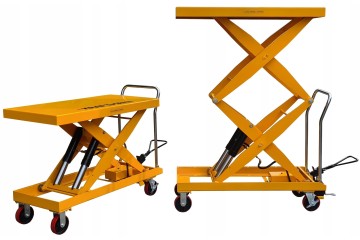 Carretilla plataforma tijera móvil hidráulica 150cm 500kg