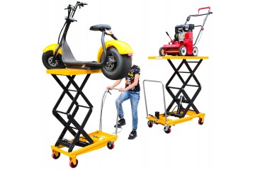 Carretilla plataforma tijera móvil hidráulica 150cm 500kg