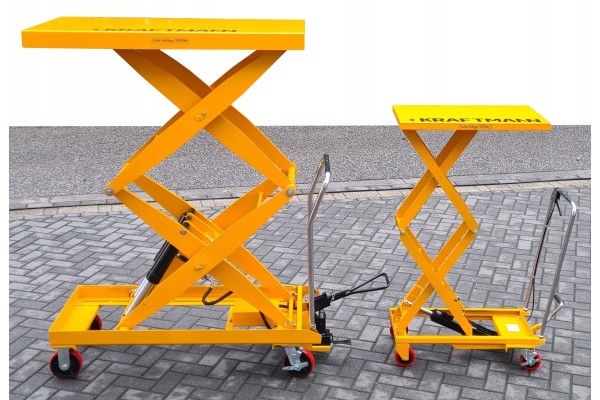 Carretilla plataforma tijera móvil hidráulica 150cm 500kg