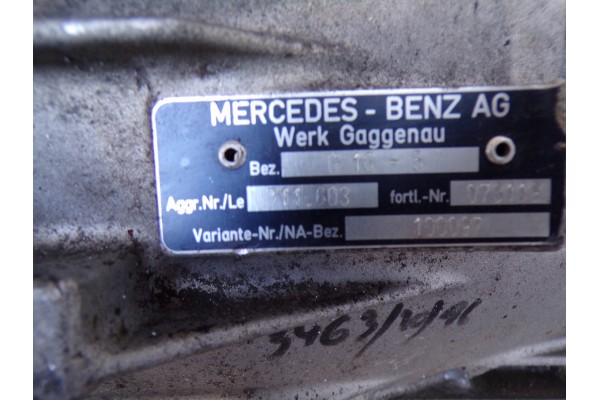 GEARBOX MERCEDES SPRINTER 901 2 3D 711603 Car type passenger cars