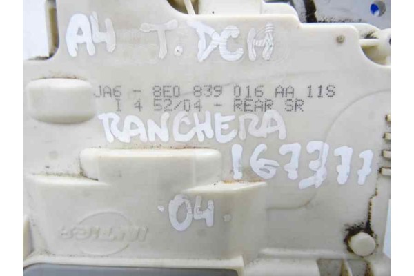 8E0839016AA CERRADURA PUERTA TRASERA DERECHA AUDI A4 AVANT (8E) 3.0 TDI Quattro 2005 8E0839016AA 167377 AUDI - 1