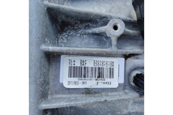 MANUAL TRANSMISSION RENAULT MEGANE IV 1 3 TCE TL4 367 Catalog number of the part Skrzynia biegow manualna Megane i 1 3 tce