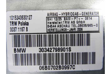 30371167B AIRBAG LATERAL DELANTERO DERECHO BMW SERIE X3 (E83) * 2006 30371167B 171088 BMW - 3