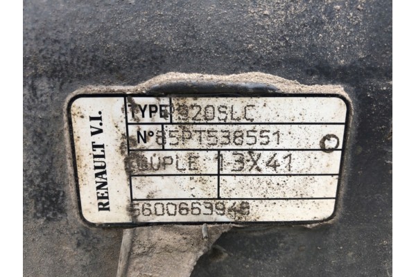 REAR DIFFERENT BRIDGE RENAULT TRUCKS MIDLUM P920SLC 4 1 136150HP Hatchback Car type passenger cars