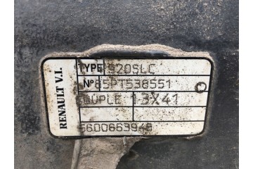 REAR DIFFERENT BRIDGE RENAULT TRUCKS MIDLUM P920SLC 4 1 136150HP Hatchback Car type passenger cars