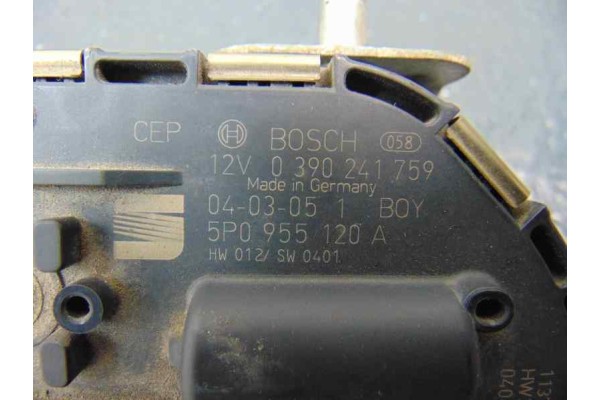 5P0955120A MOTOR LIMPIA DELANTERO SEAT ALTEA (5P1) Arena 2004 5P0955120A 178782 SEAT - 3