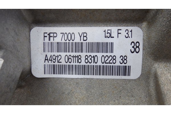 GEARBOX FORD FOCUS MK3 1 5 F1FP 7000 YB Engine type gasoline