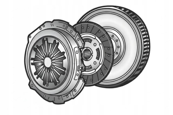 CLUTCH SET DISC FLYWHEEL SCREW PRESSURE