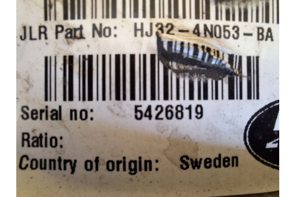 BRIDGE REAR DYFER HJ32 4N053 BA DISCOVERY SPORT L550 2 0 D GJ32 4N053 BA Catalog number of the original GJ32 4N053 BA
