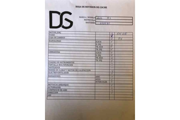 AUDI A3 SPORTBACK (8PA) 1.9 TDI Attraction