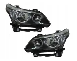 SET OF HEADLIGHTS BMW 5 E60 2003 2007 TYC