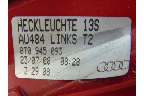 8T0945093 PILOTO TRASERO IZQUIERDO INTERIOR AUDI A5 COUPE (8T) 2.7 TDI 2010 8T0945093 182859 AUDI - 2