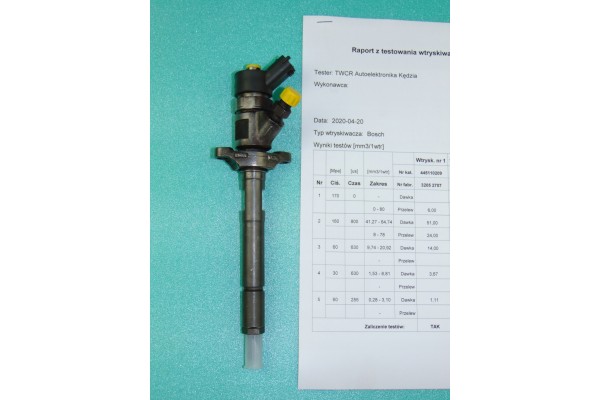 BOSCH 0 445 110 259 Injection nozzle Quality of parts according to GVO O original with manufacturer s logo OE