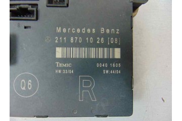 2118701026 CENTRALITA CIERRE MERCEDES-BENZ CLASE E (BM 211) BERLINA E 320 CDI (211.022) 2118701026 183841 MERCEDES-BENZ - 2