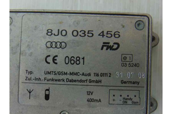 8J0035456 ANTENA AUDI A5 COUPE (8T) 2.7 TDI 2010 8J0035456 188095 AUDI - 1