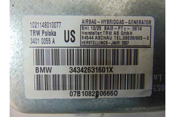 34010055A AIRBAG LATERAL DELANTERO DERECHO BMW SERIE X3 (E83)