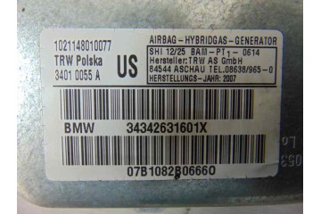 34010055A  AIRBAG LATERAL DELANTERO DERECHO BMW SERIE X3 (E83) 2.0d 2007 34010055A 184623 BMW - 3