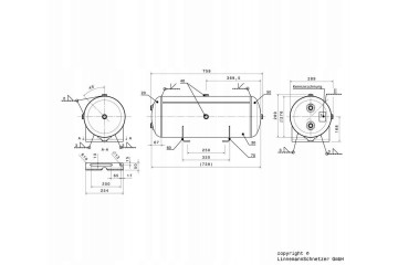 AIR TANK 40L 276X758MM Packaging status original