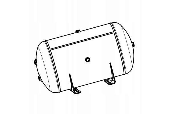 Compressed air steel tank with 80L mounting 751x396mm 10BAR Part manufacturer Akcesoria