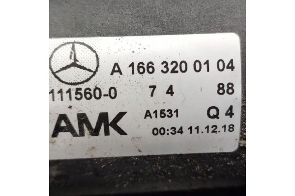 Suspension compressor MERCEDES BENZ M W166 A1663200104 3 0L diesel 179kW Catalog number of the original A1663200104