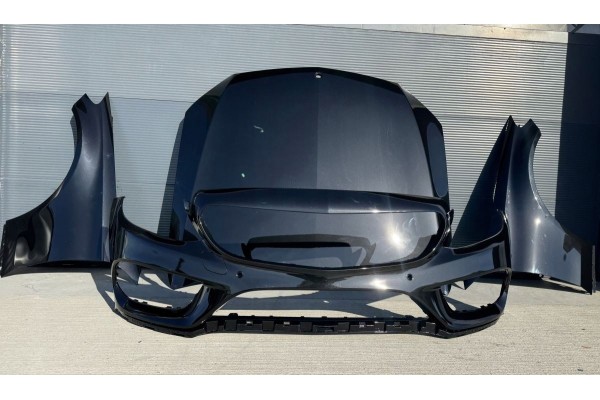 Mudguard hood left right bumper AMG Mercedes C class W205 black 197 Car type passenger cars