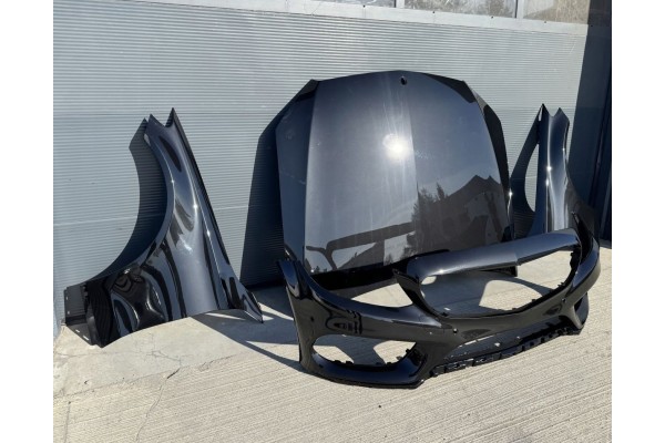 Mudguard hood left right bumper AMG Mercedes C class W205 black 197 Product weight with unit packaging 20 kg
