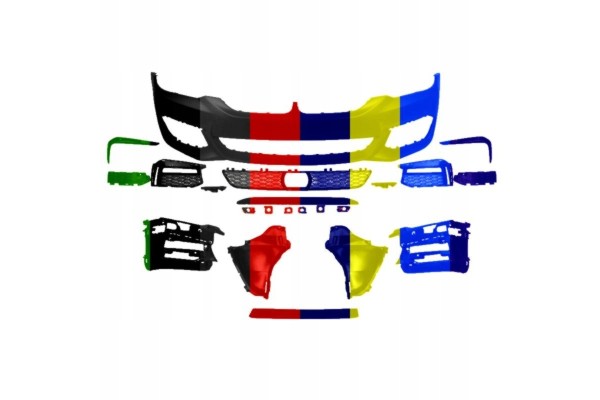 Front bumper RADAR M PACKAGE halogen BMW 5 G30 G31 G38 F90 02 17 04 20 Part manufacturer Blic