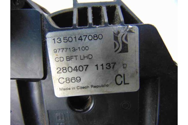 1350147080  CERRADURA PUERTA DELANTERA DERECHA FIAT DUCATO 3 CAMIÓN 33 L3 120 Multijet 2007 1350147080 186186 FIAT - 1