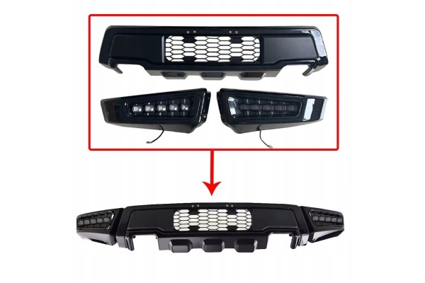 Parachoques delantero estilo RAPTOR con LED para FORD F-150 F150 2021-