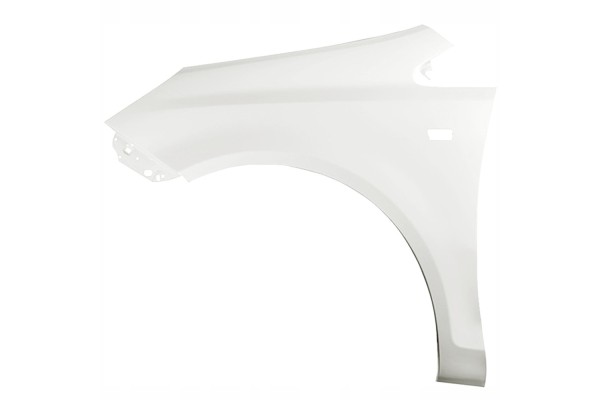 BLU Mudguard OPEL CORSA D Z474 left white 06 14 front CasablancaWeiss