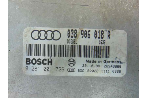 038906018R  CENTRALITA MOTOR UCE AUDI A4 BERLINA (B5) 1.9 TDI 038906018R 186290 AUDI - 3