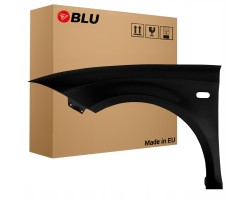 BLU Mudguard SEAT LEON II 2 1P1 LC9Z left black 05 12 front BlackMagic