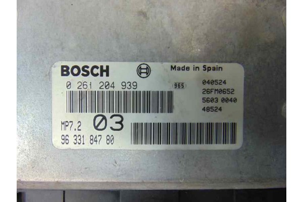 9633184780  CENTRALITA MOTOR UCE PEUGEOT 306 3/5 PT. / 4 PT. (S2) Básico 9633184780 186303 PEUGEOT - 2